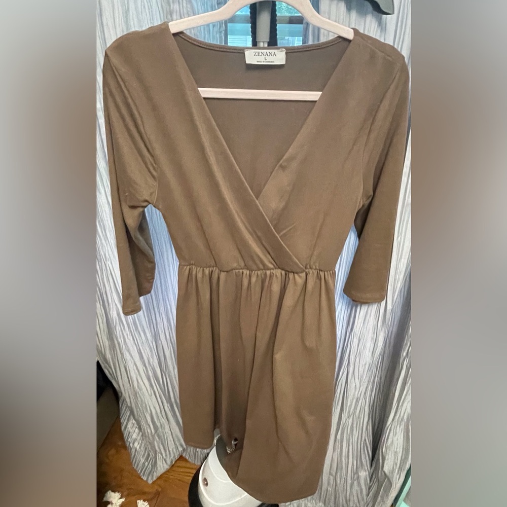 Zenana 3/4 sleeve dress